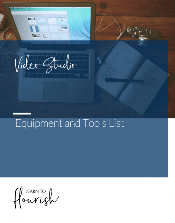 Video Studio Equipment and Tools List